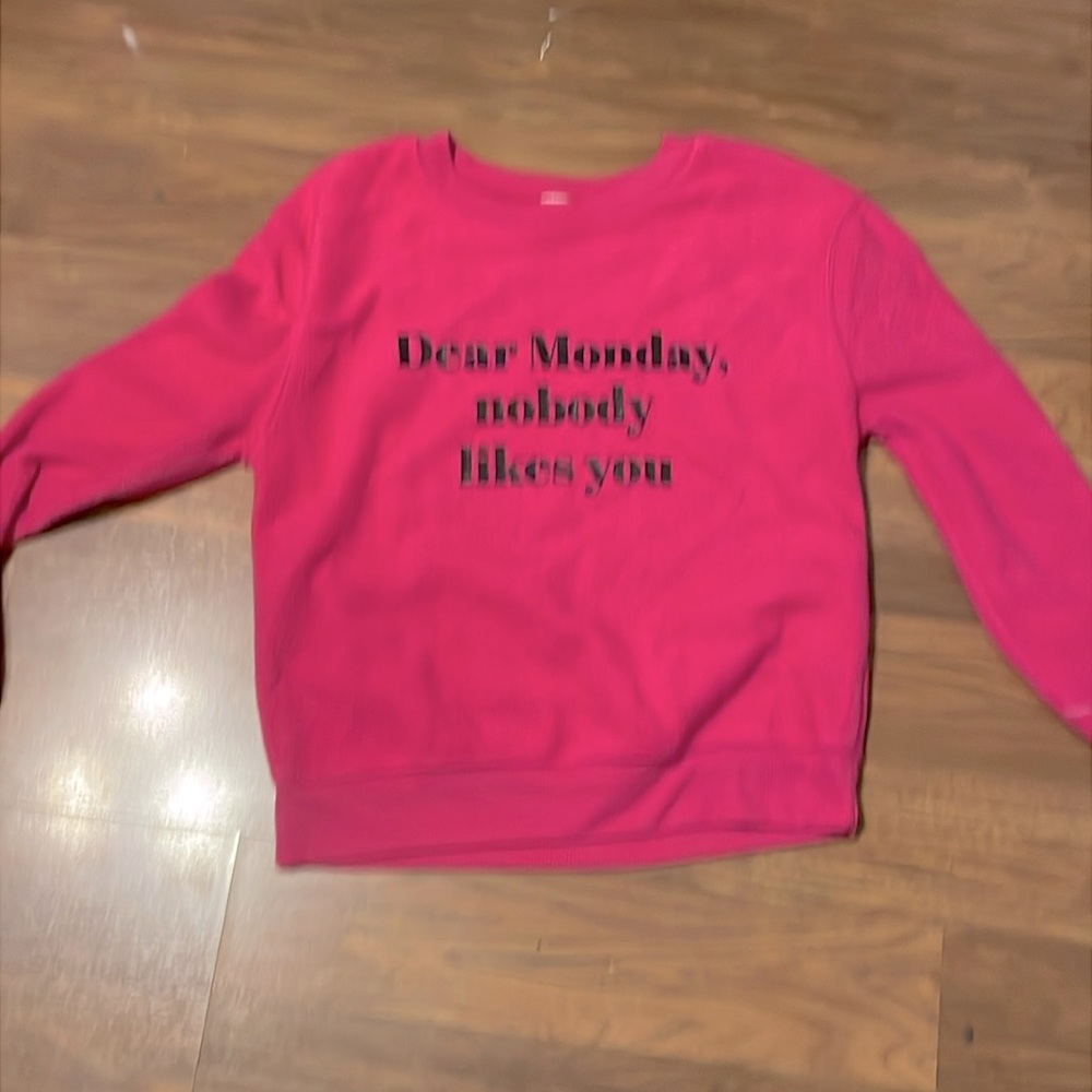 Dear Monday nobody likes you, sweater.